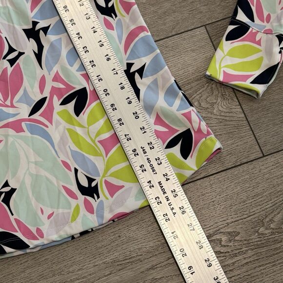 Tommy Bahama Golf 1/4 Zip Pullover Top Floral Women's Small Active Wear Colorful - Picture 5 of 9